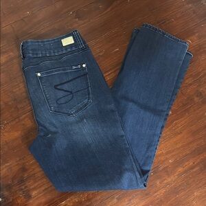 Seven7 Blue Straight Leg Jeans for Timeless Comfort